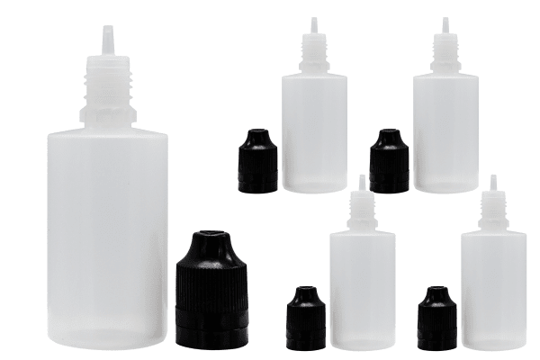 Liquidflasche 50ml PE Flat Top 5er Set Liquidflasche 50ml PE Flat Top 5er Set